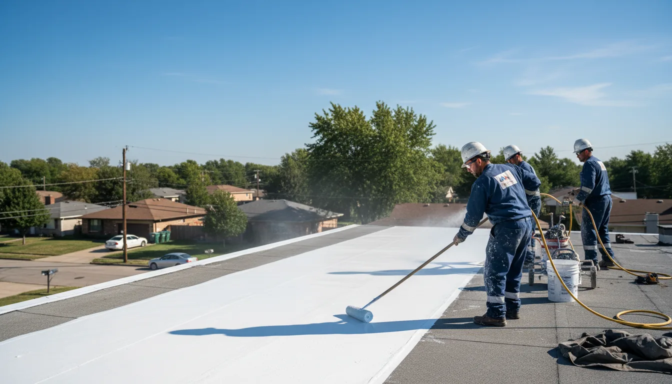Commercial roof coating in Poulan, GA near me